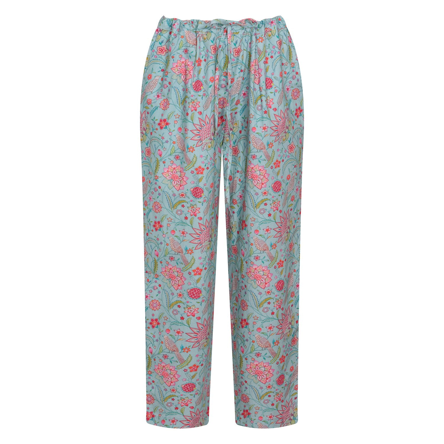 Birdsong Print Trousers Bloomsbury Blue