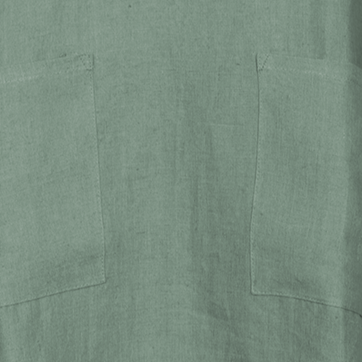 Up Town Linen Shirt Dress - Sage Green