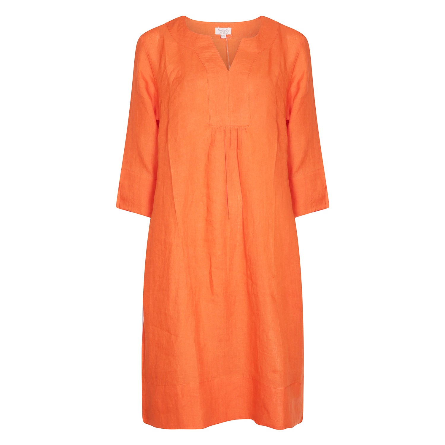 Life Style Easy Tunic Dress Linen - Shell Pink