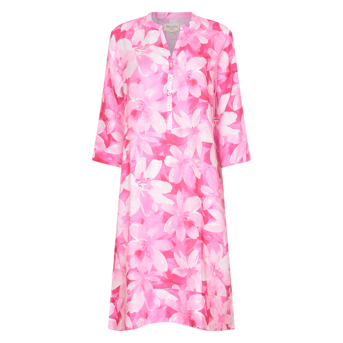 Pink Jay Classic Tunic Dress Linen
