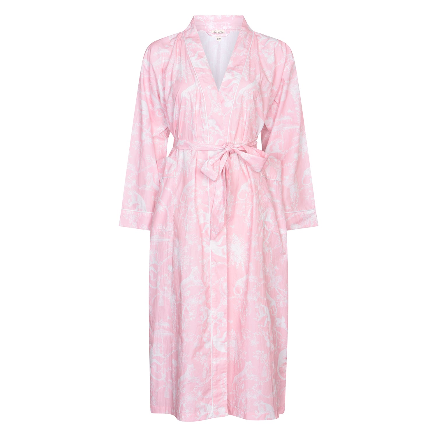 Jungle Party Kimono Robe - Pink