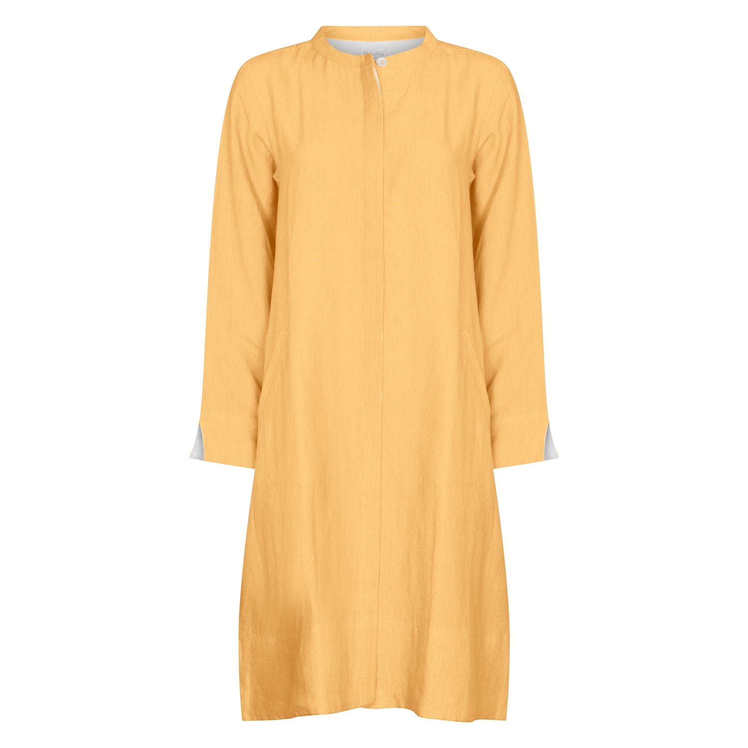 Super Mix Coat Dress Linen Gold