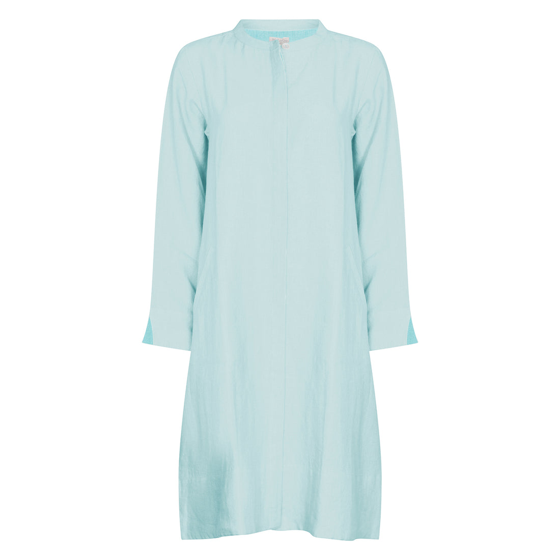 Super Mix Coat Dress Linen Sky Blue