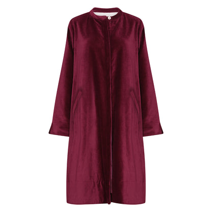 Velvet Super Mix Coat - Forest Green