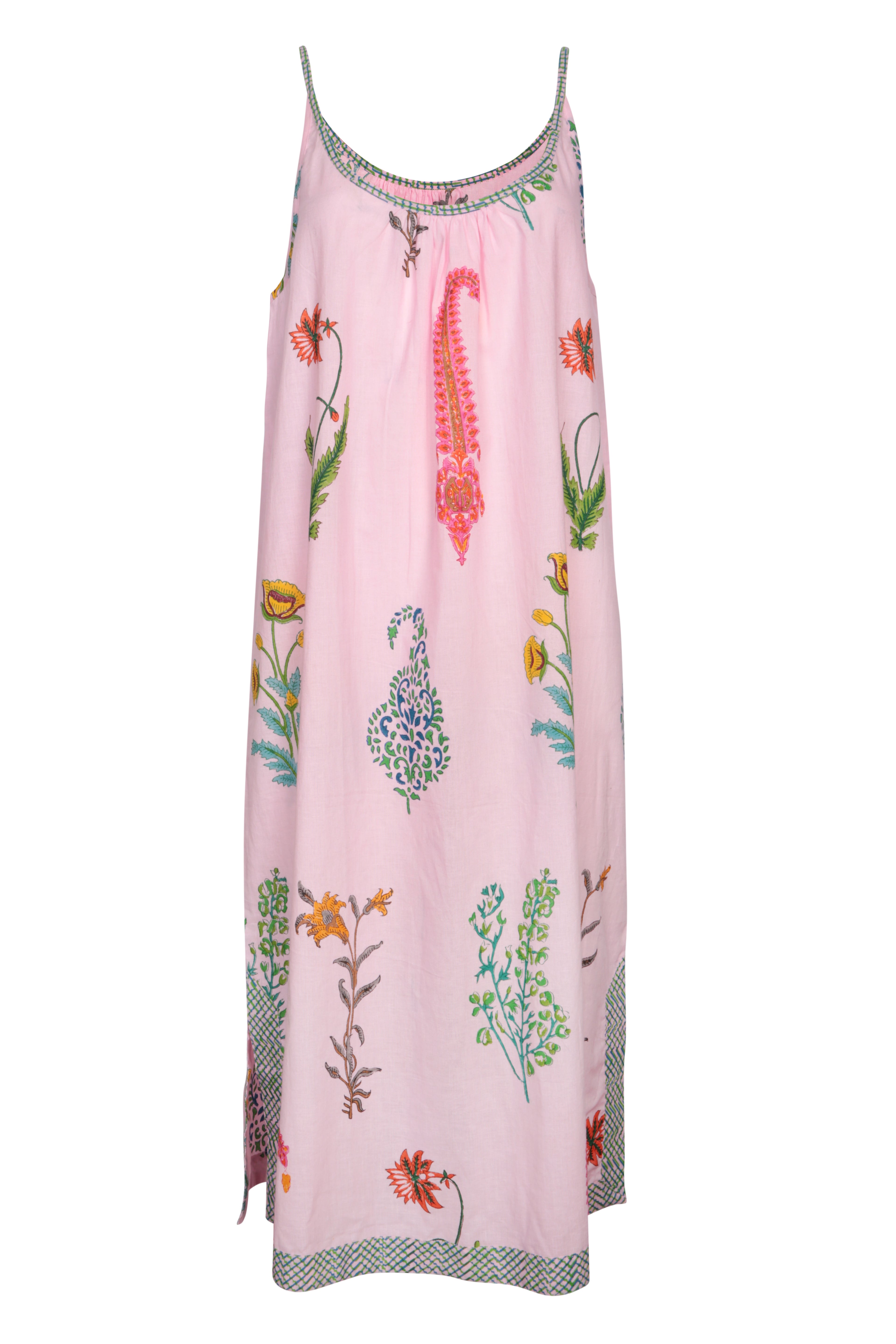 Botanical Strappy Nightdress - Himalayan Pink