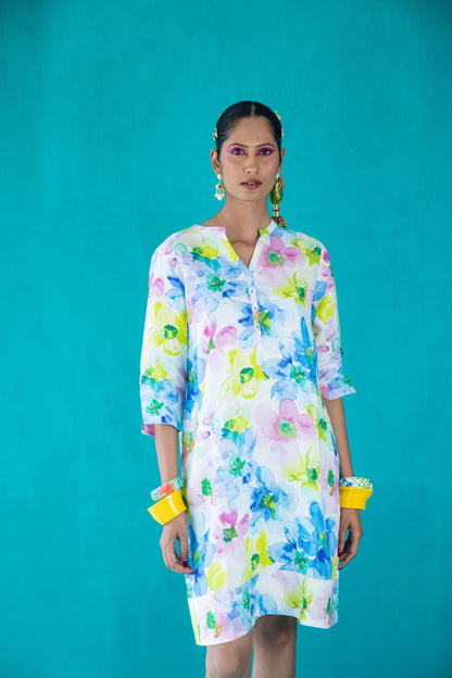 Murano Print Tunic Classic Dress
