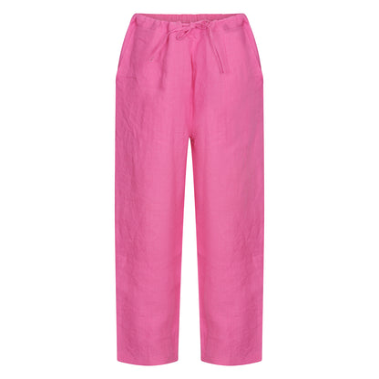 Garment Washed Trouser - Peony Pink