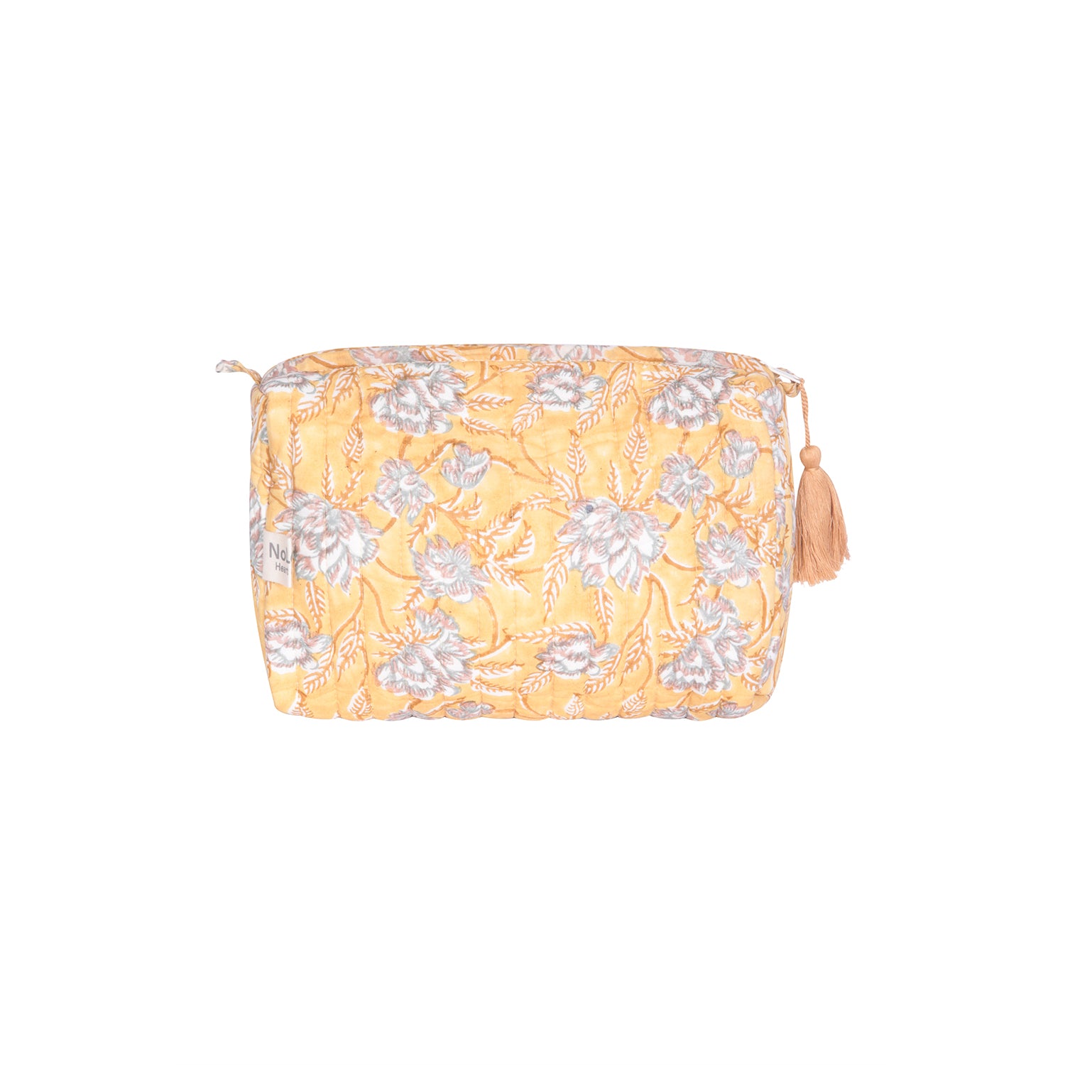 Golden Rose Wash Bag - Peach/Blue