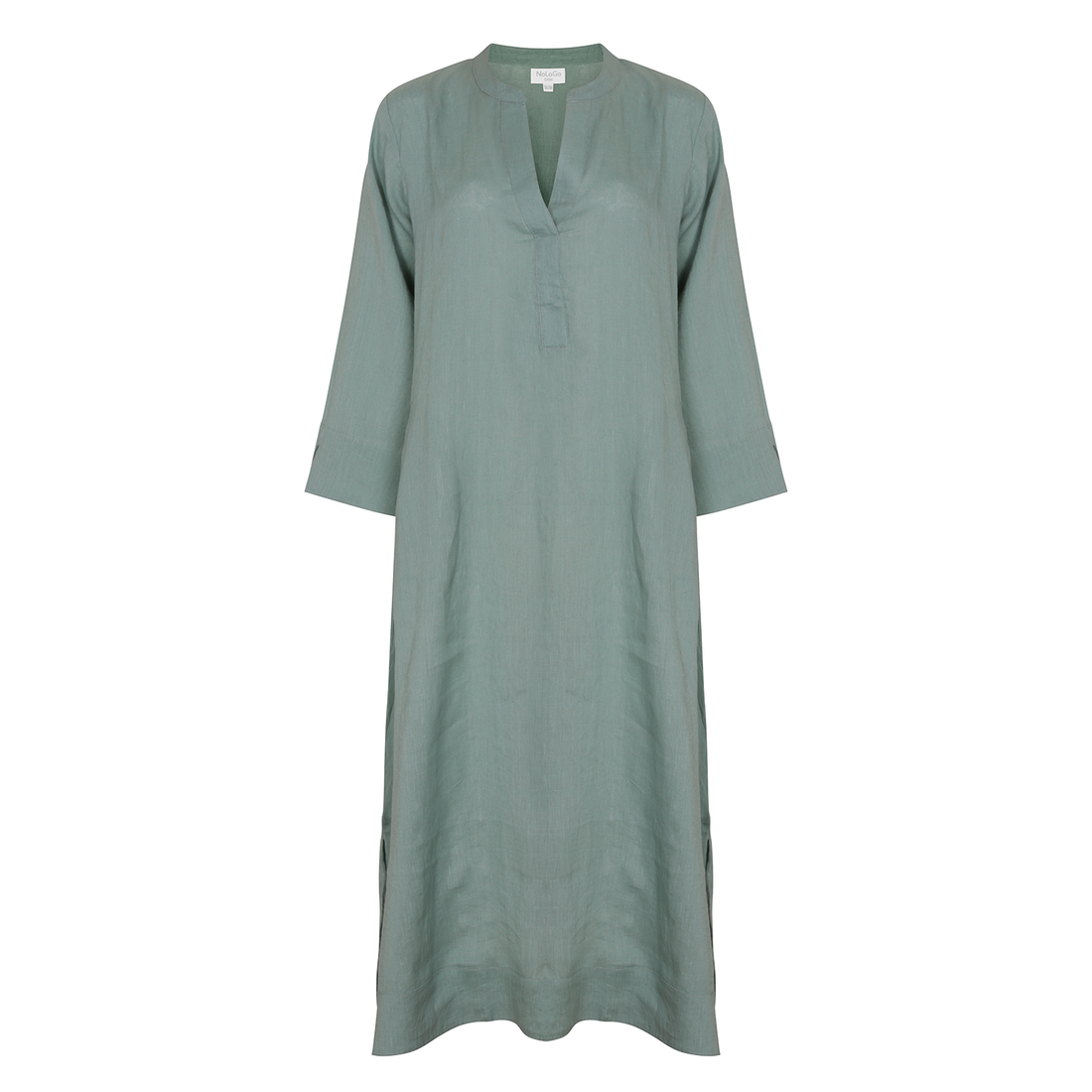 Plain Dyed Kaftan Linen - Sage Green