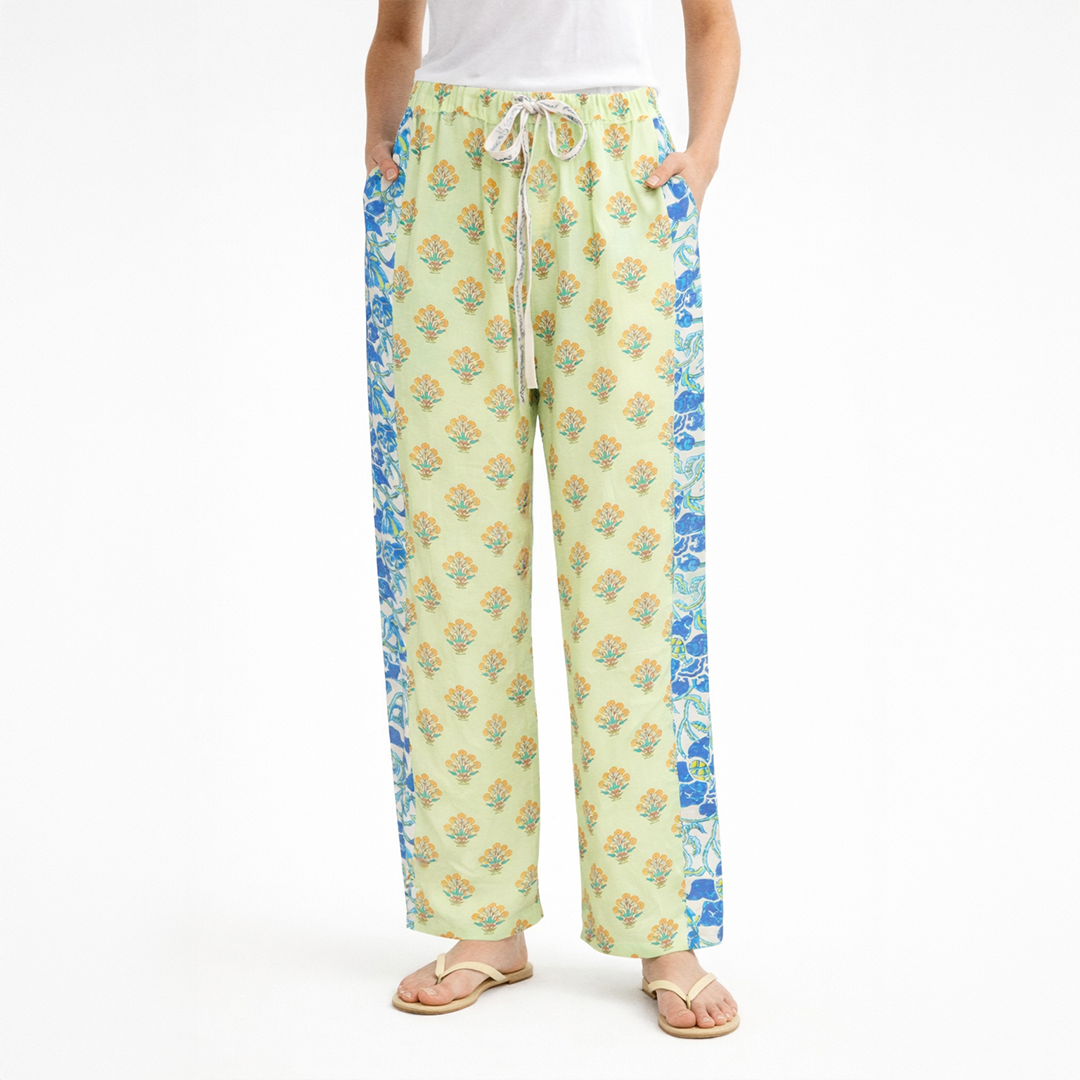 Mix Match Fleurie and  Bonbon Trousers Cotton Multi