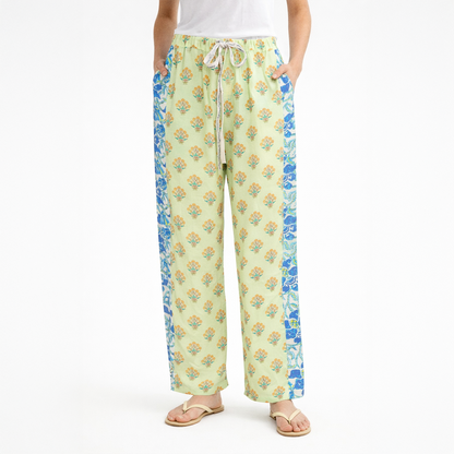 Mix Match Fleurie and  Bonbon Trousers Cotton Multi