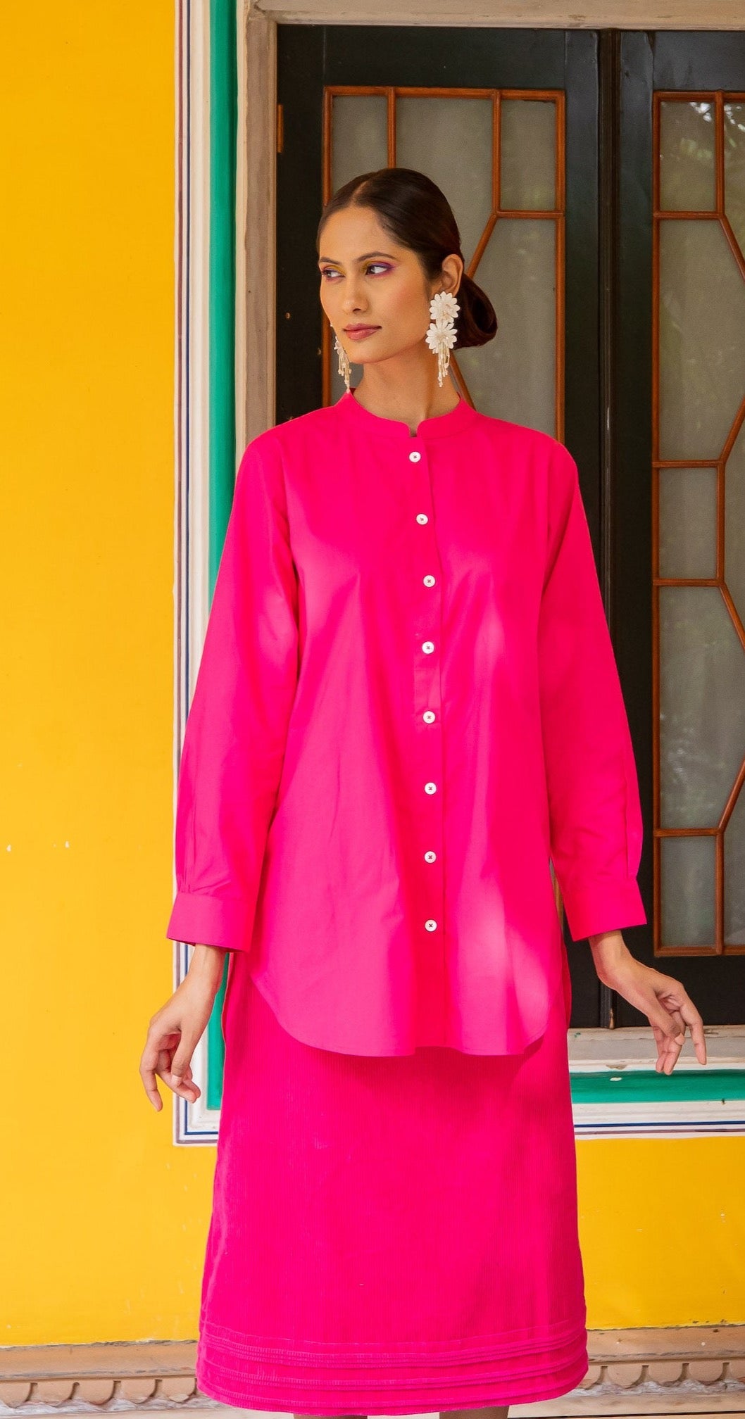 Malabar Oversized Shirt - Pink