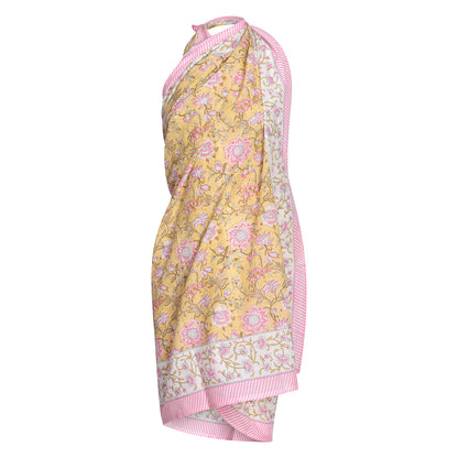 Mustard Flower Sarong - One Size - Peach