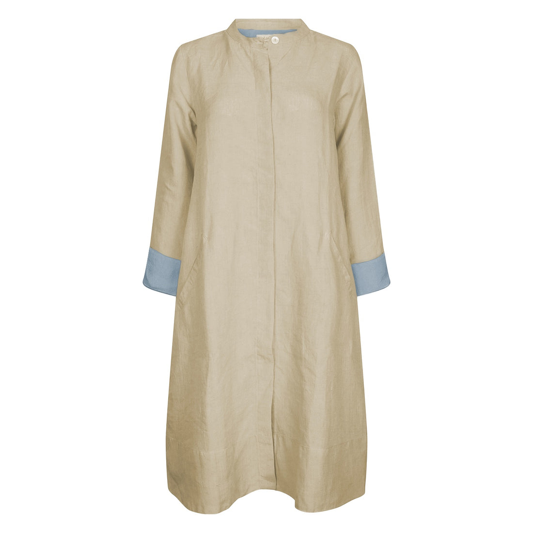 Super Mix Coat Dress - Taupe-Sandcastle