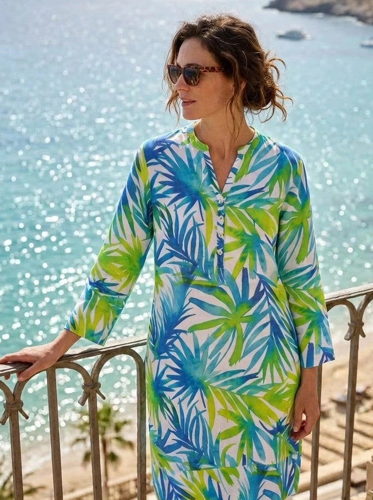 Superfern Tunic Dress Linen