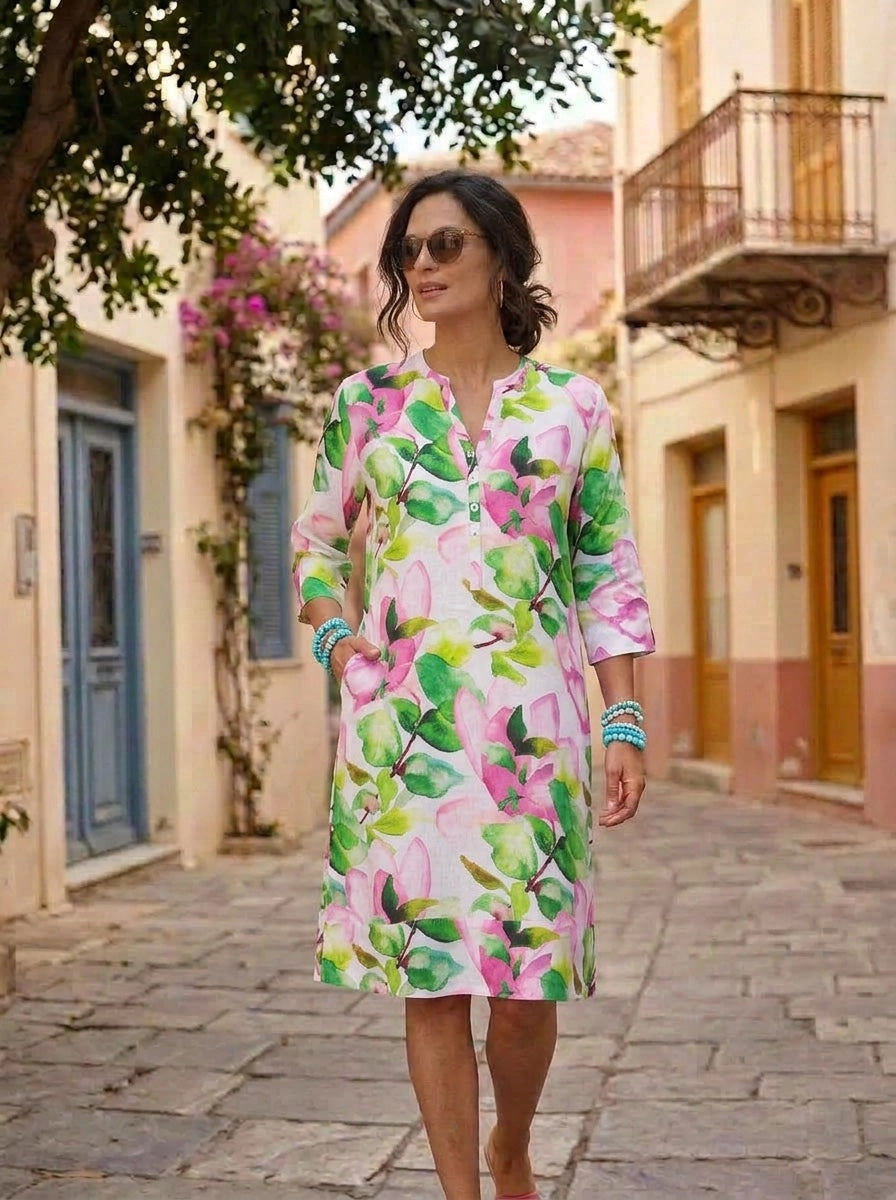 Watermelon Tunic  Dress Linen