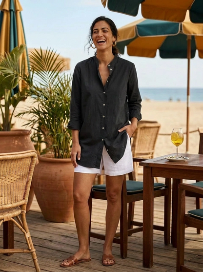 Malabar Oversized Shirt - Black