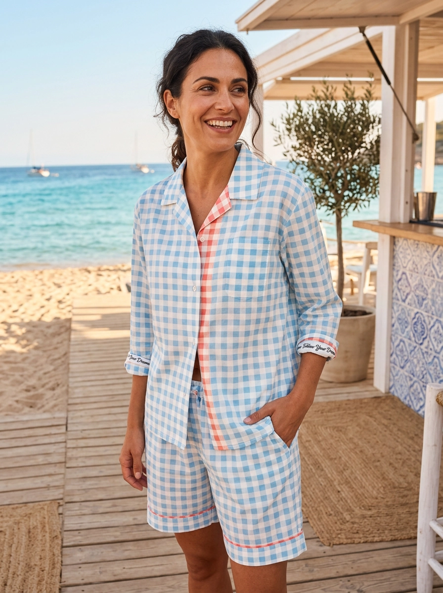 Gingham Set Woman&