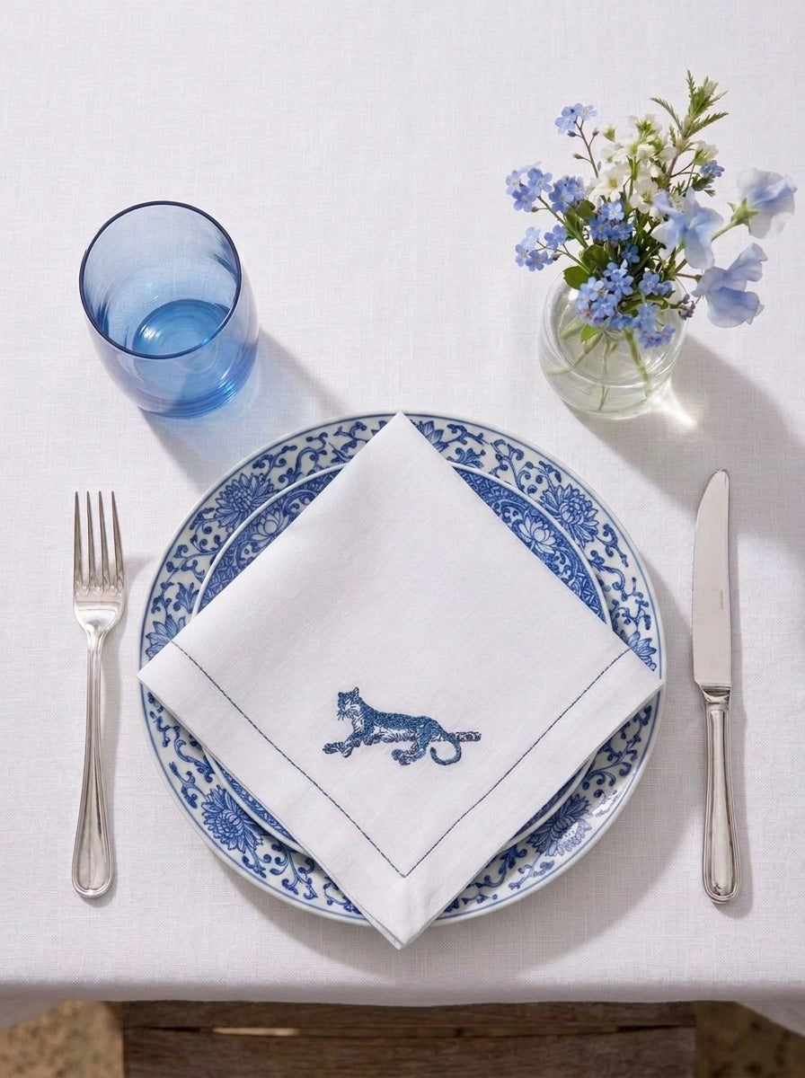 Napkins - Cheetah - Linen - Pack of 4