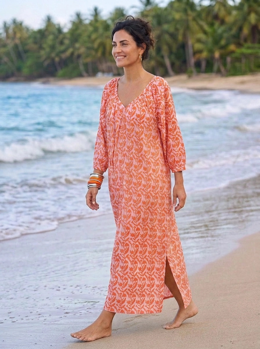 Kaftan - Breezy Toasted Orange - One Size
