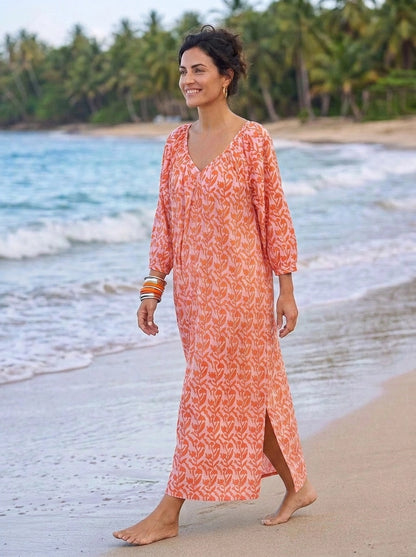Kaftan - Breezy Toasted Orange - One Size