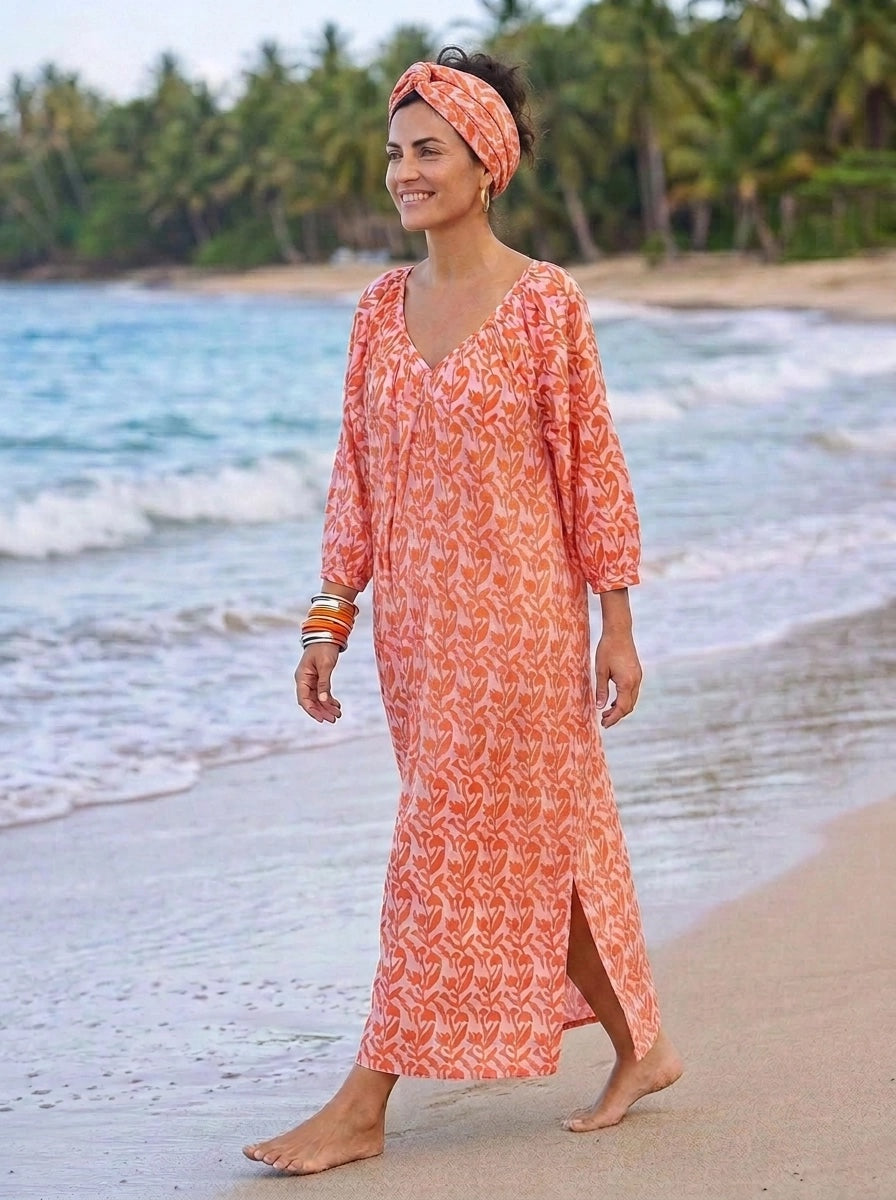 Kaftan - Breezy Toasted Orange - One Size