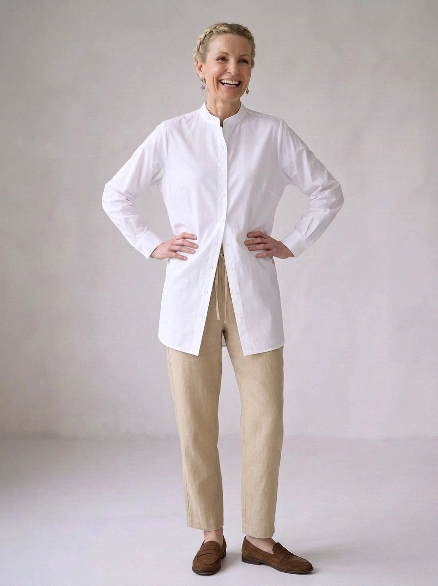 Malabar Oversized Shirt - White
