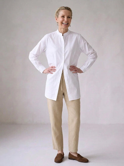Malabar Oversized Shirt - White