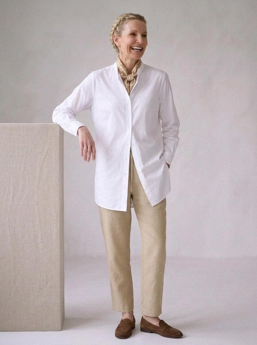 Malabar Oversized Shirt - White