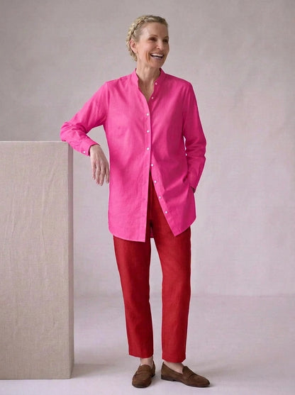 Garment Washed Trouser - Rosehip