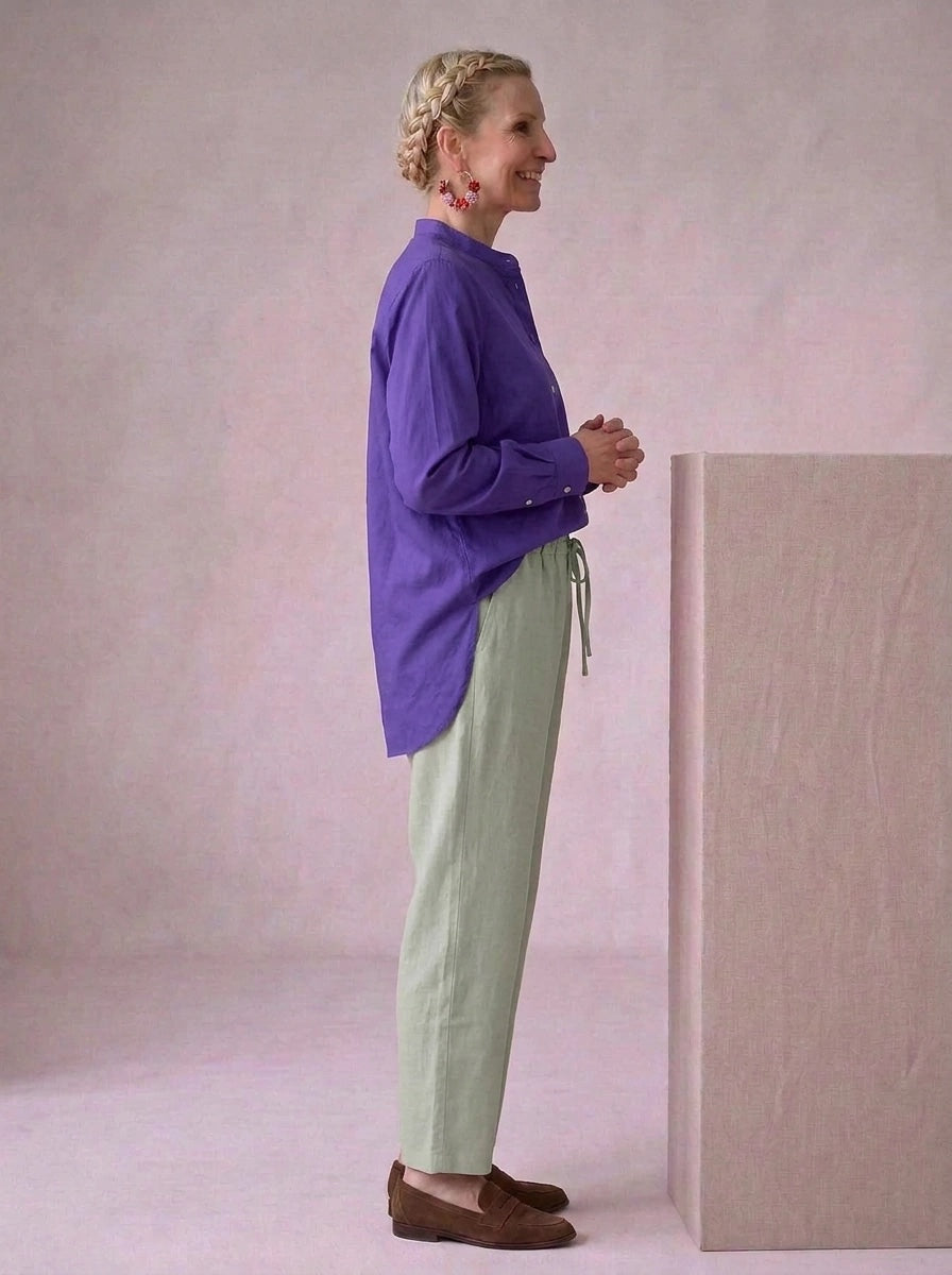 Malabar Oversized Shirt - Violet