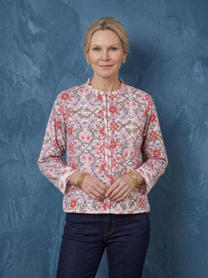Luxury Quilted Chelsea Jacket - Muti Rose Pink