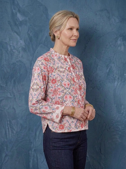 Luxury Quilted Chelsea Jacket - Muti Rose Pink