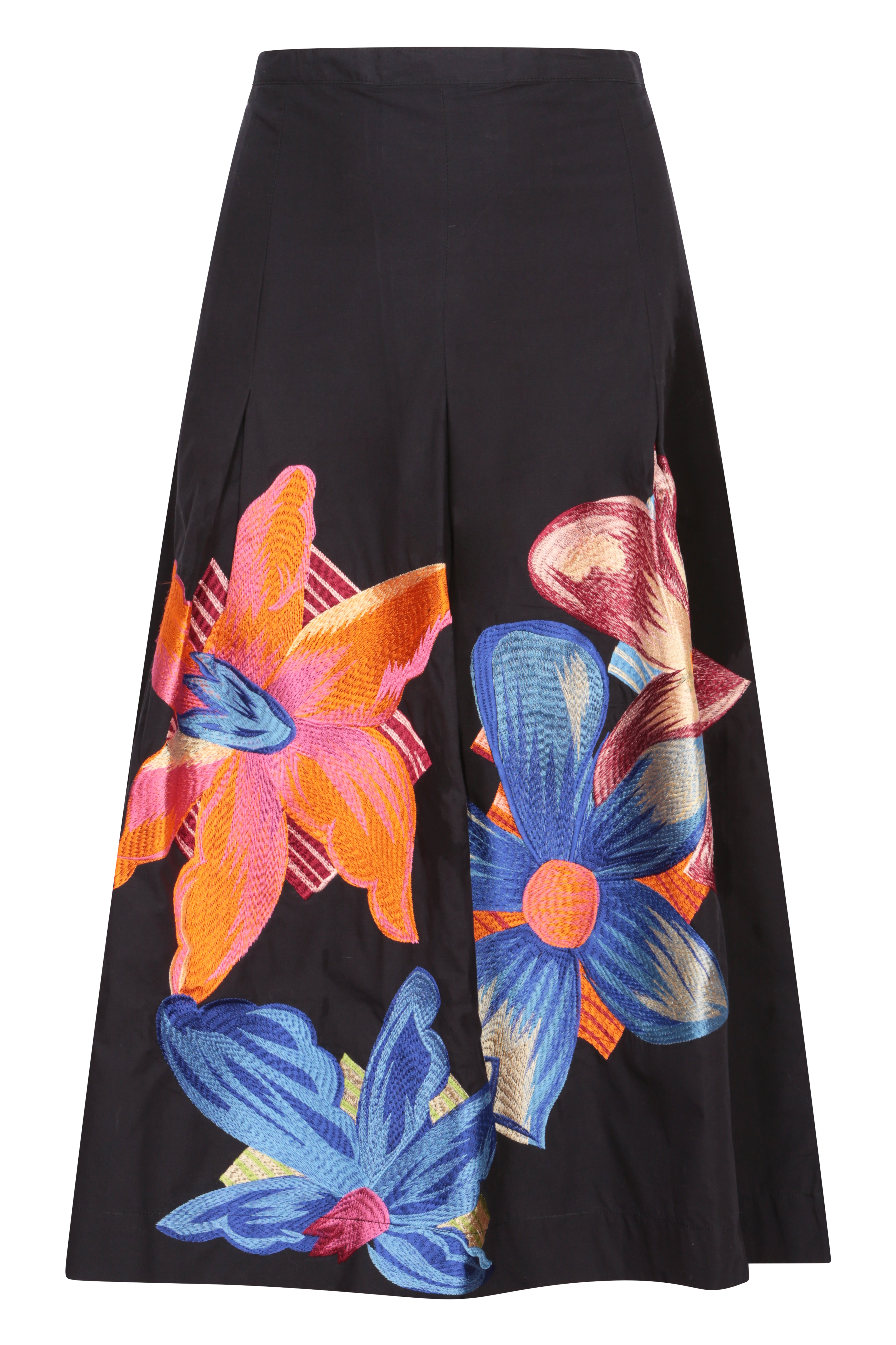 Pow Flower Skirt - Black
