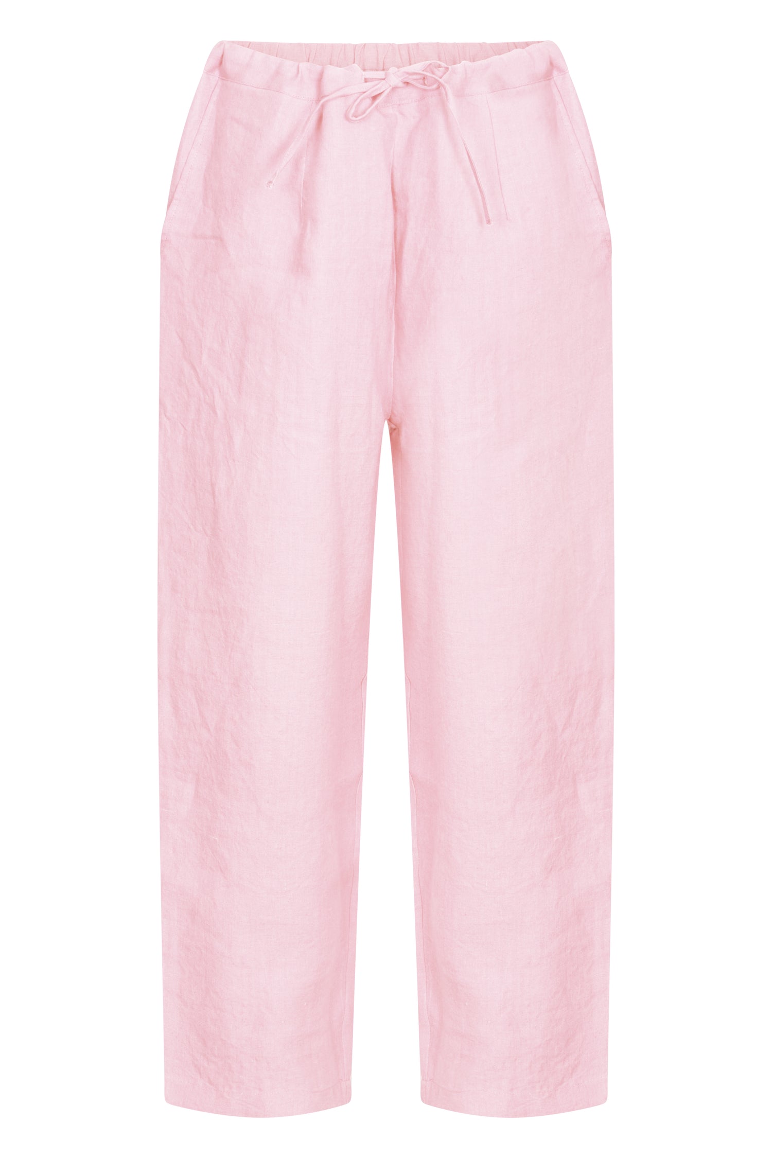Life Style Plain Trouser Linen Shell Pink