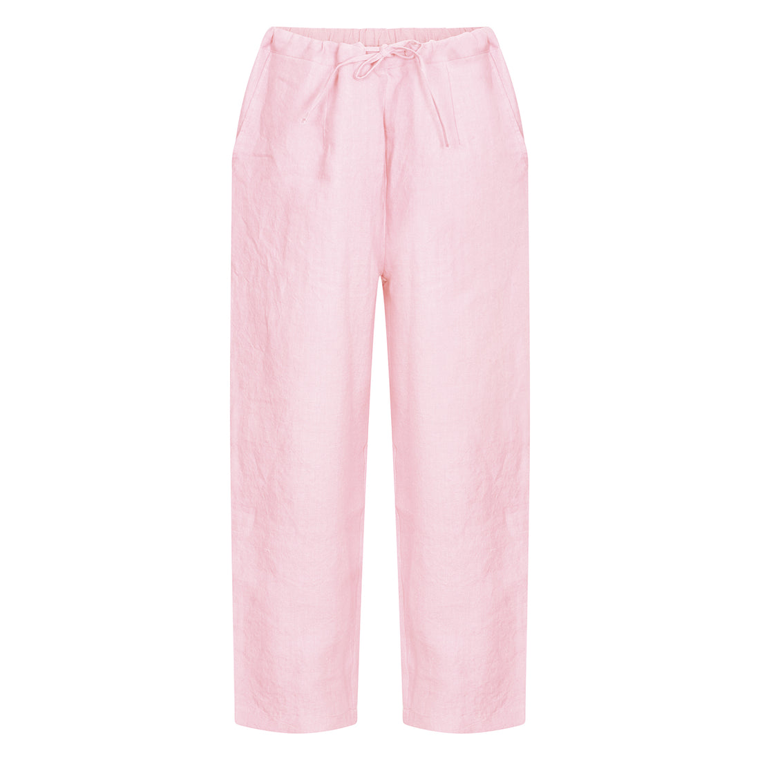 Life Style Plain Trouser Linen Shell Pink