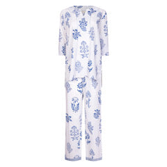 Botanical PJ Cotton - Blue