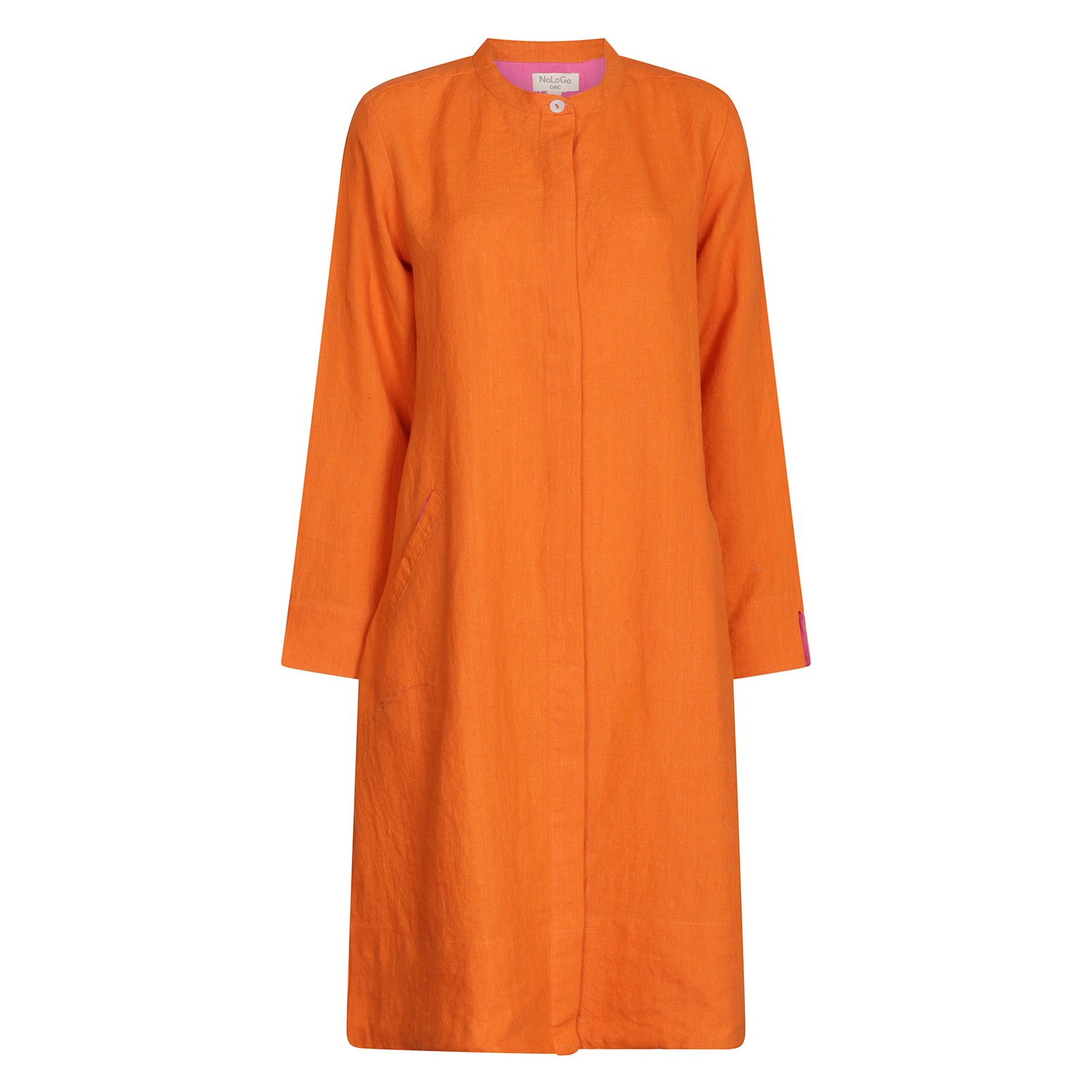 Super Mix Coat Dress - Satsuma Peony