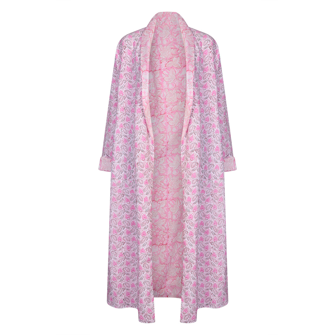 Rosebud Reversible Robe Cotton Pink