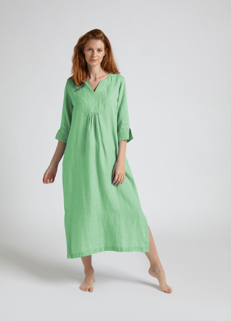 Life Style Linen Maxi Dress Mint