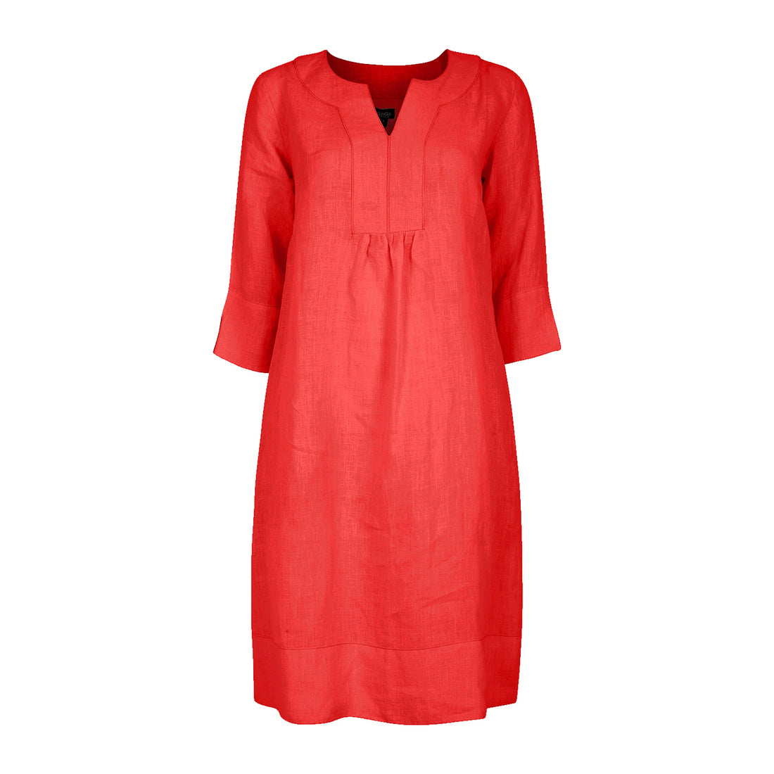Life Style Easy Lightweight Linen Tunic Dress Rosehip
