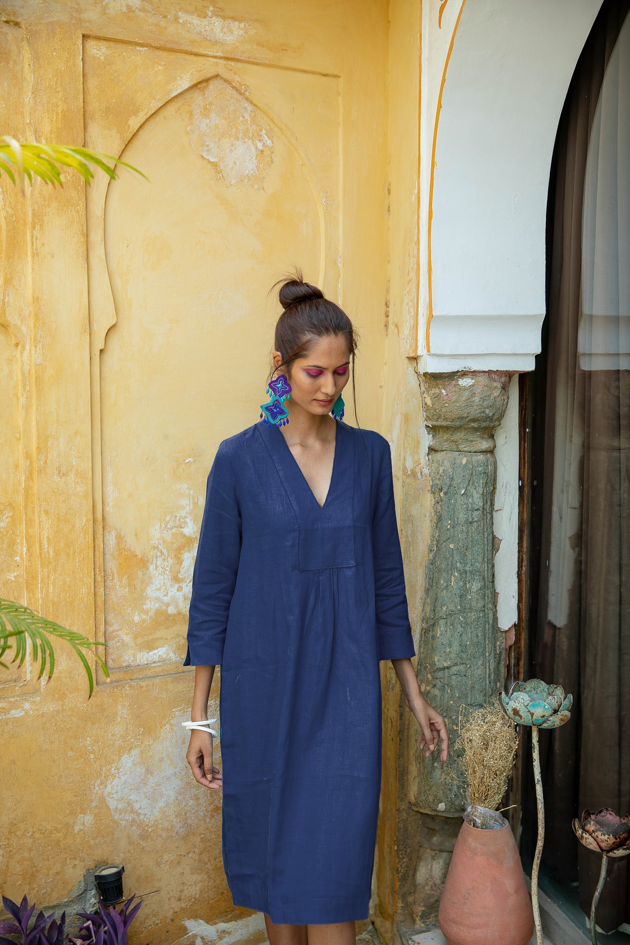 Linen dress uk discount sale