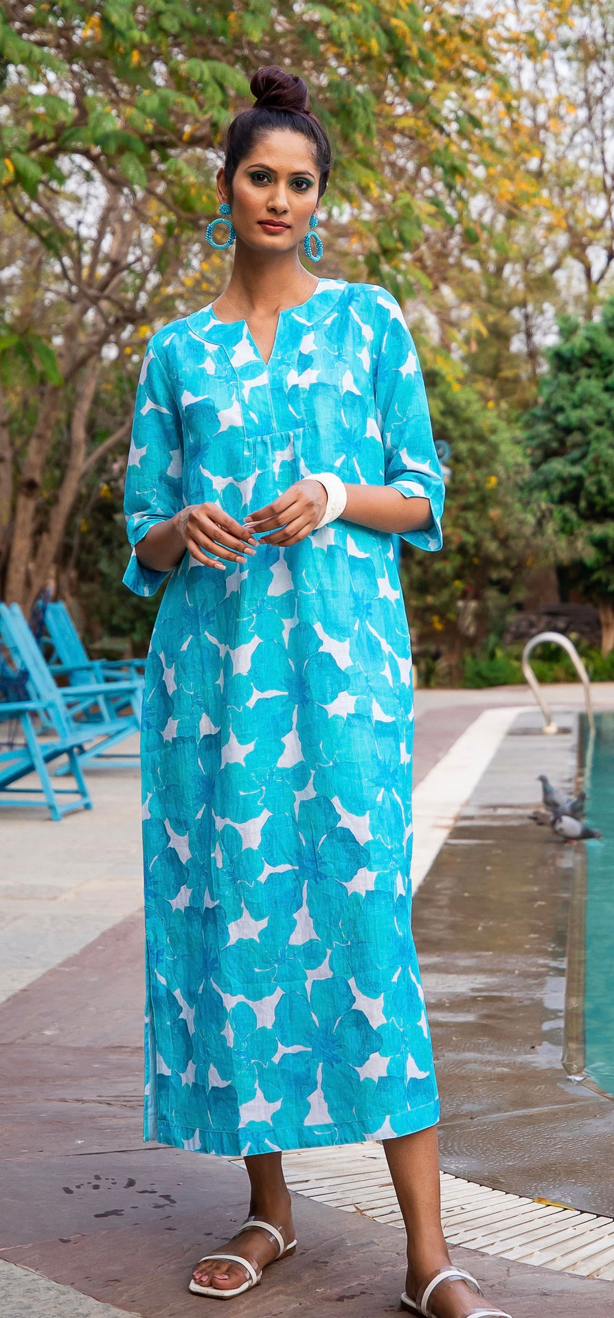 MAXI Dress - Oleander Turquoise